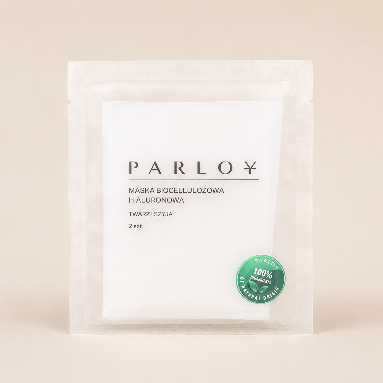 Zestaw masek biocelulozowych Parloy — trzy saszetki