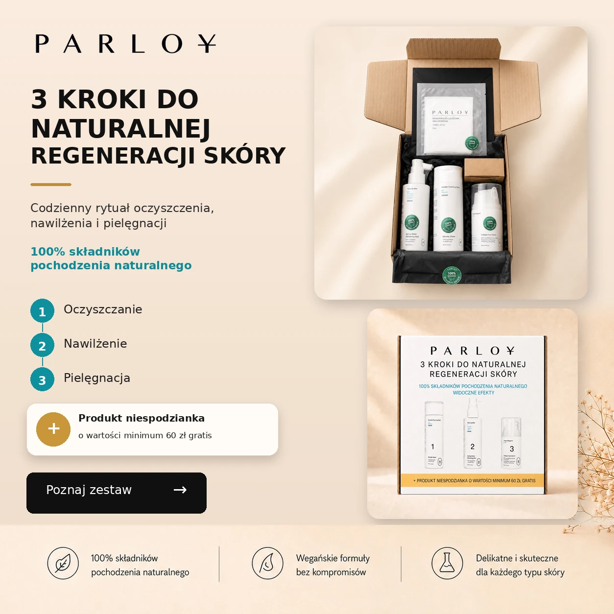 Zestaw Parloy 3 Kroki z produktem niespodzianką gratis